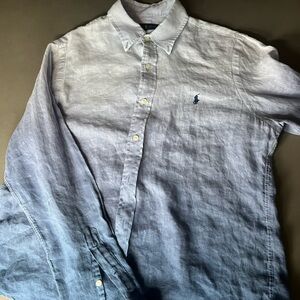 Ralph Lauren ombré linen shirt. Size M
